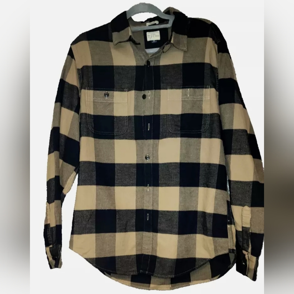 J Crew SLIM MIDWEIGHT HERRINGBONE FLANNEL SHIRT IN BUFFALO PLAID K3709 Medium